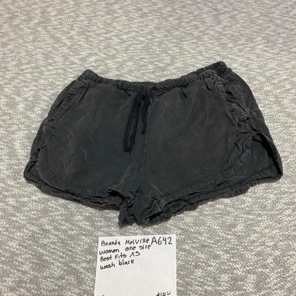 Brandy Melville wash black shorts  size XS one size. SKU-A642#brandymelville